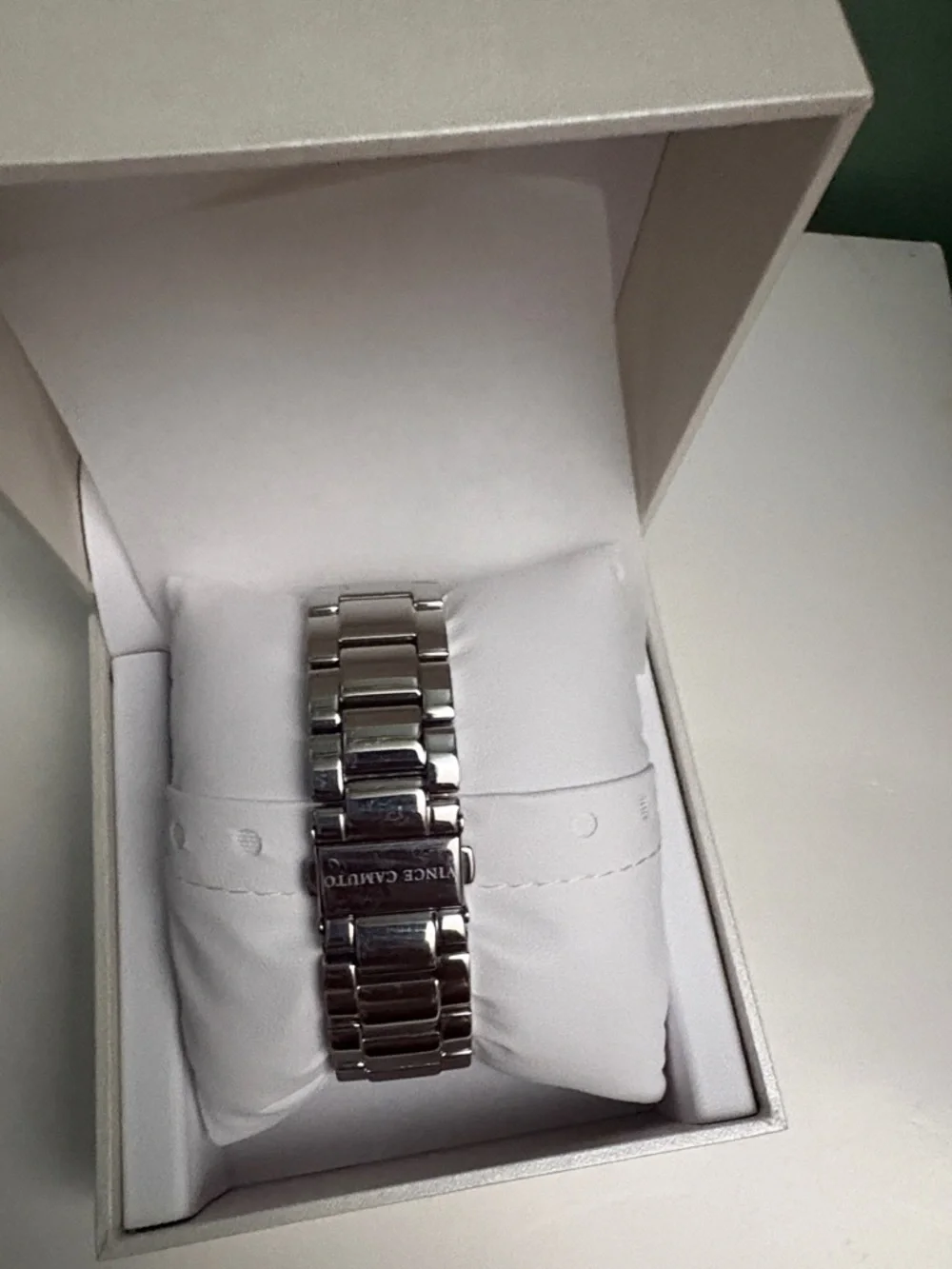 Vince Camuto Two-Tone Silver and Rose Gold Crystal Accent Women's Watch - Picture 2 of 5